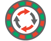 jetons flèches circulaires
